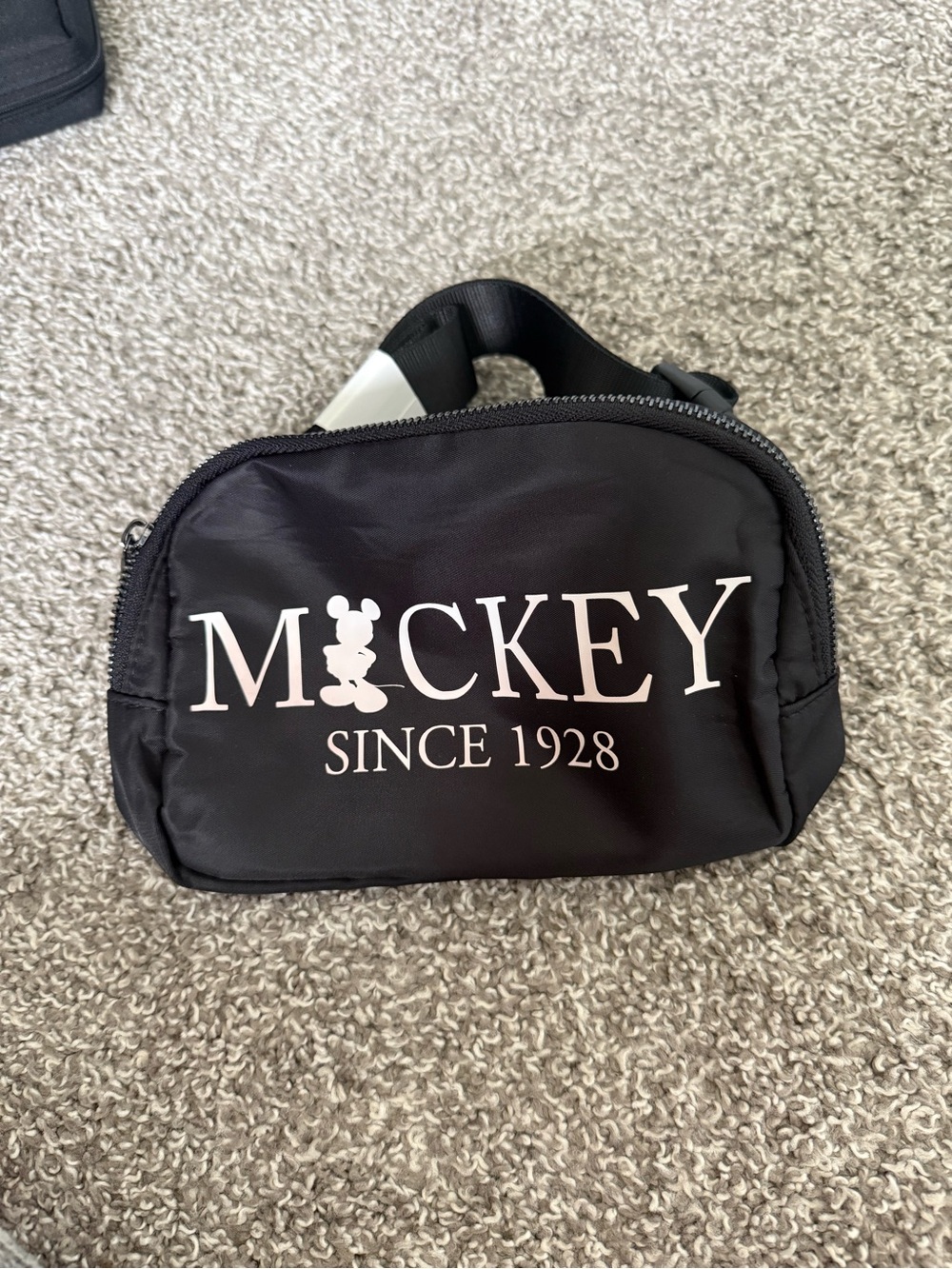 Disney Black Mickey Crossbody Bag with White Logo